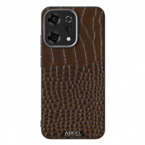 Hoesje Oppo Reno 14 Pro 5g Magsafe-compatibel Met Krokodillenprint Bescherming Hoesje