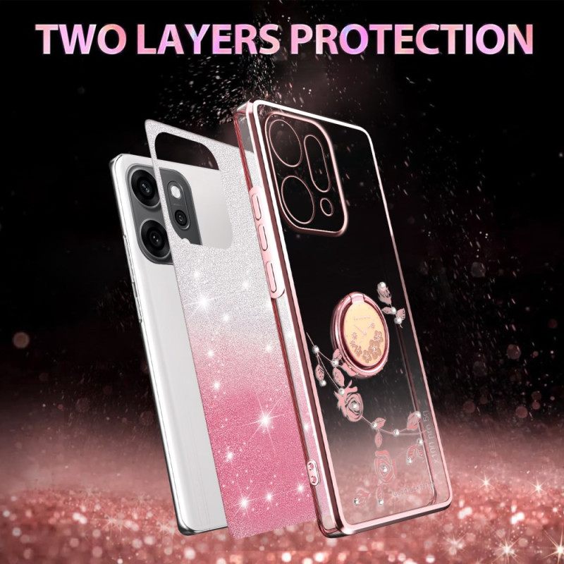 Hoesje Oppo Reno 14 Pro 5g Ringhouder Met Strass-steentjes