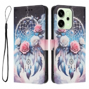 Leren Hoesje Oppo Reno 14 Pro 5g Bloemen Dromenvanger