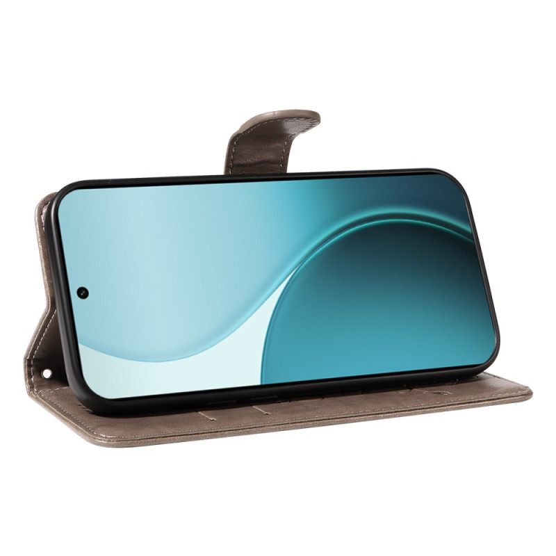 Leren Hoesje Oppo Reno 14 Pro 5g Klein Bloemen