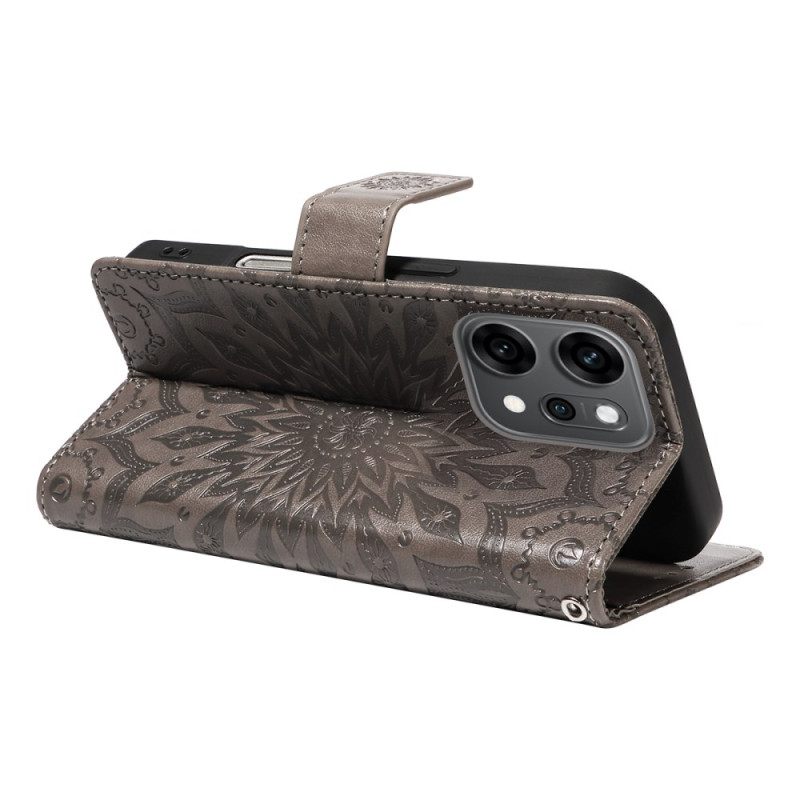 Leren Hoesje Oppo Reno 14 Pro 5g Mandala Bescherming Hoesje