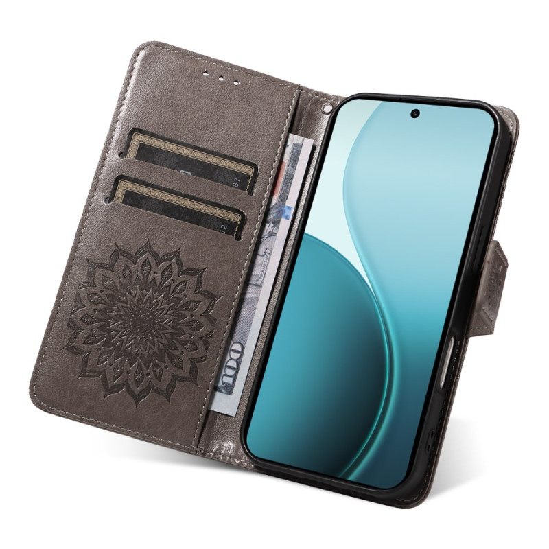 Leren Hoesje Oppo Reno 14 Pro 5g Mandala Bescherming Hoesje