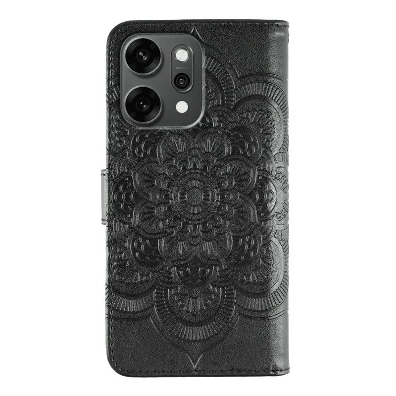 Leren Hoesje Oppo Reno 14 Pro 5g Mandala-print Bescherming Hoesje