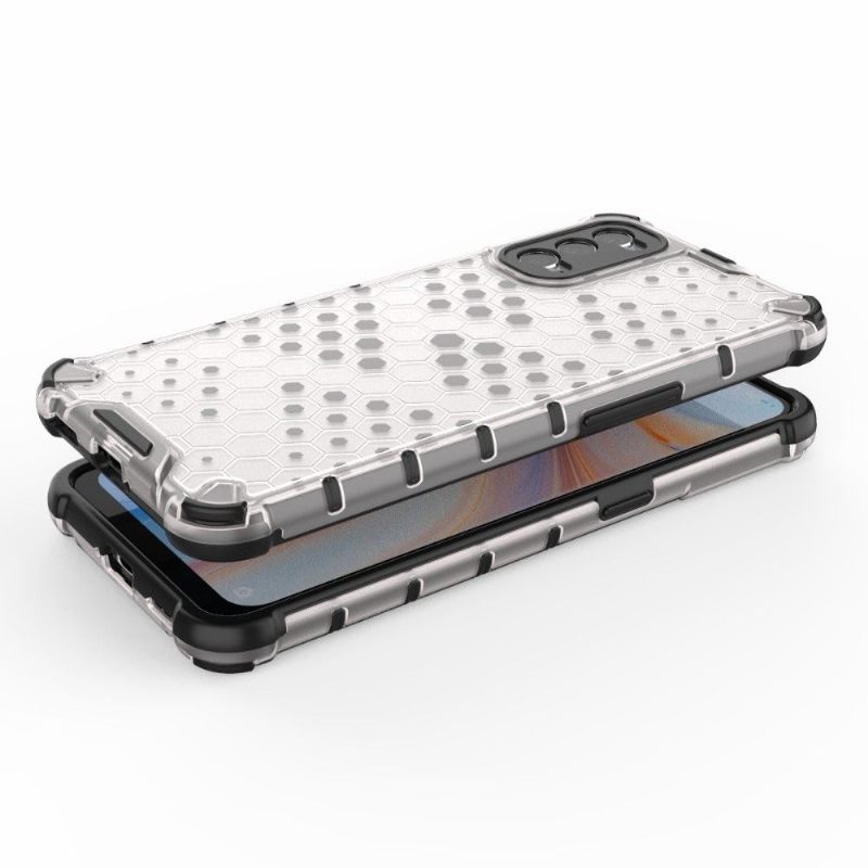 Hoesje voor Oppo Reno 4 5G Honingraatontwerp