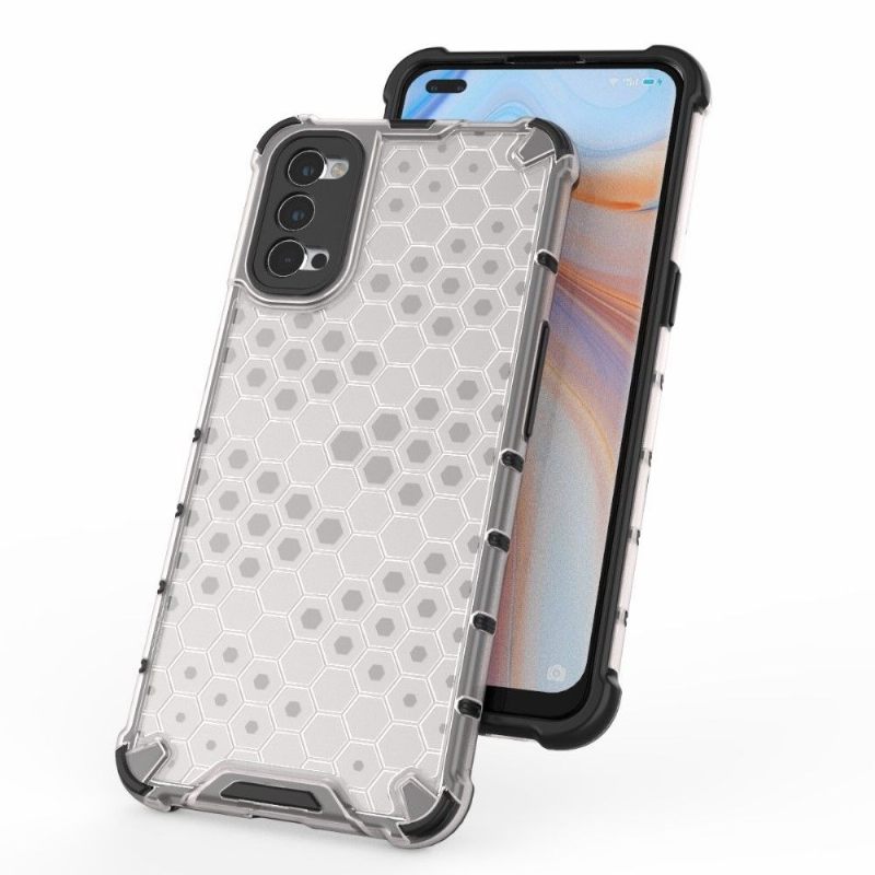 Hoesje voor Oppo Reno 4 5G Honingraatontwerp