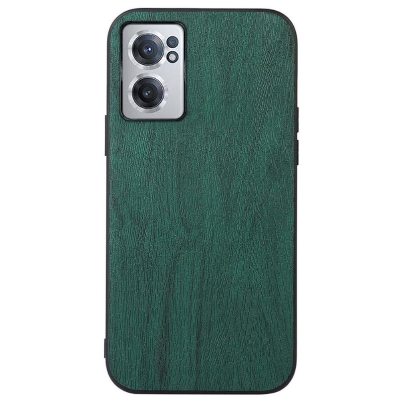 Hoesje voor OnePlus Nord CE 2 5G Anti-fall Houtlook Ledereffect