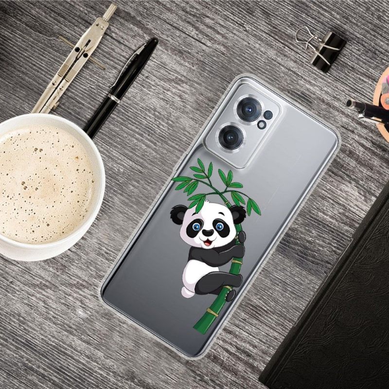 Telefoonhoesje voor OnePlus Nord CE 2 5G Panda Op Bamboe