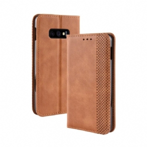 Cover voor Samsung Galaxy S10e Leerstijl Le Cirénius
