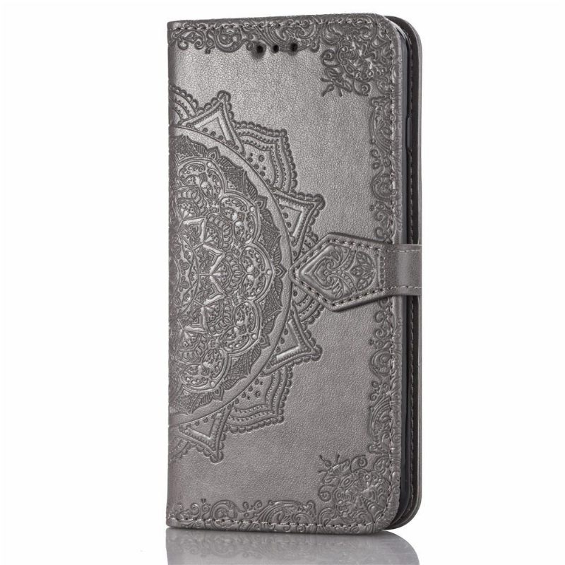 Flip Case voor Samsung Galaxy S10e Mandala Van Kunstleer Met Reliëf
