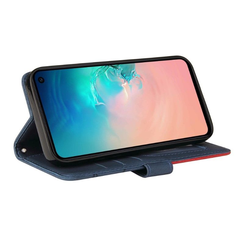 Folio-hoesje voor Samsung Galaxy S10e Bicolor Artistiek