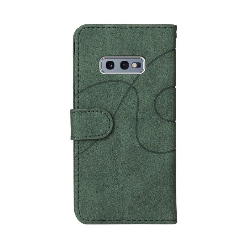 Folio-hoesje voor Samsung Galaxy S10e Bicolor Artistiek