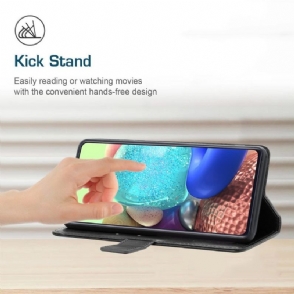 Folio-hoesje voor Samsung Galaxy S10e Y-lijnen Leereffect