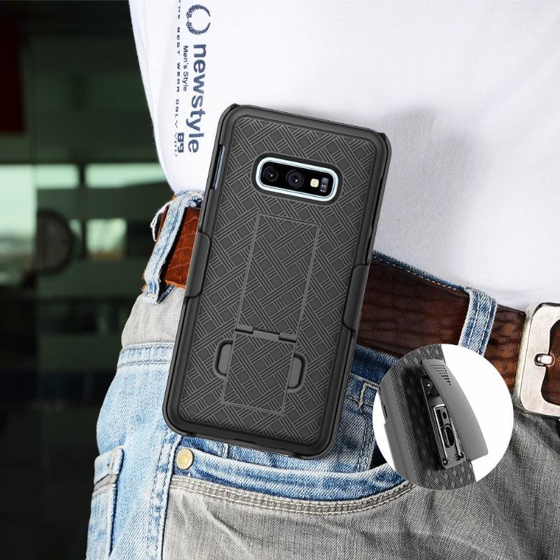 Hoesje voor Samsung Galaxy S10e Integraal Met Riemclip