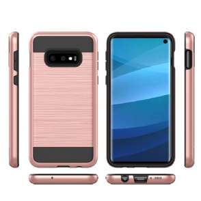 Hoesje voor Samsung Galaxy S10e Premium Geborsteld