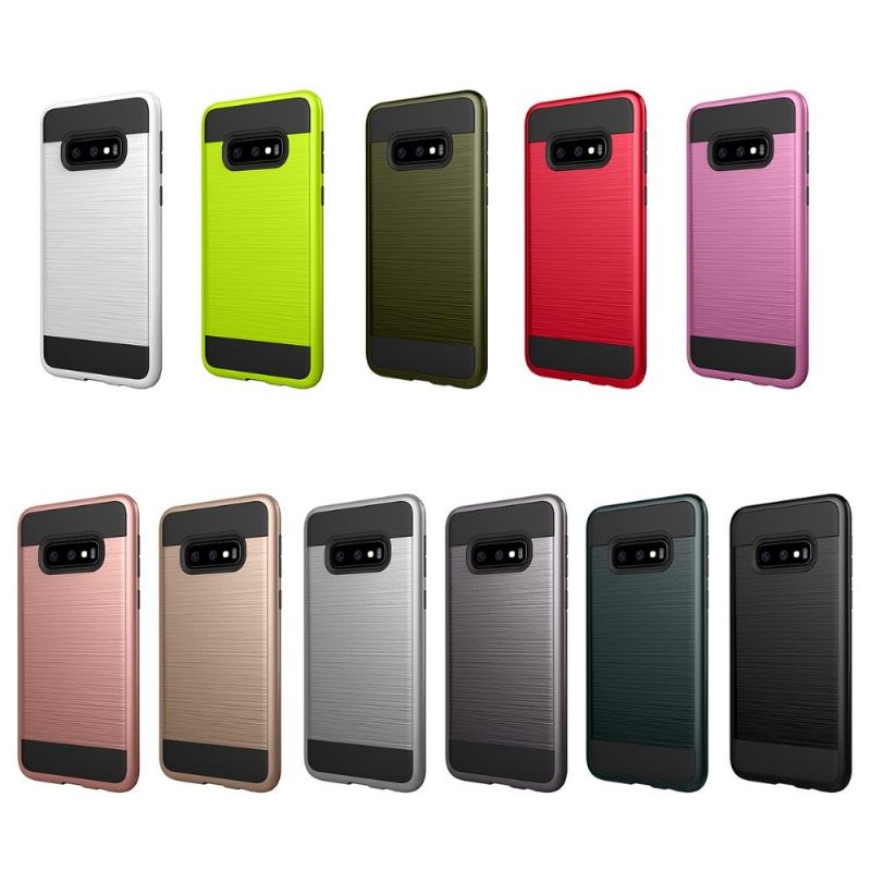 Hoesje voor Samsung Galaxy S10e Premium Geborsteld