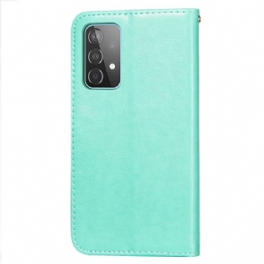 Flip Case voor Samsung Galaxy A52 5G / A52 4G / A52s 5G Kant Ontwerp Kunstleer