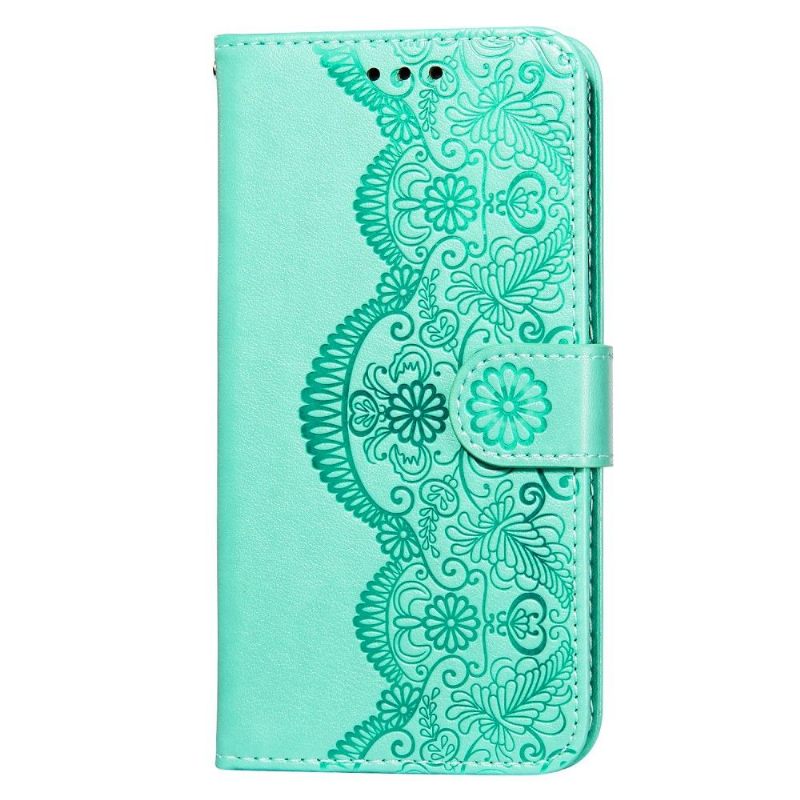 Flip Case voor Samsung Galaxy A52 5G / A52 4G / A52s 5G Kant Ontwerp Kunstleer