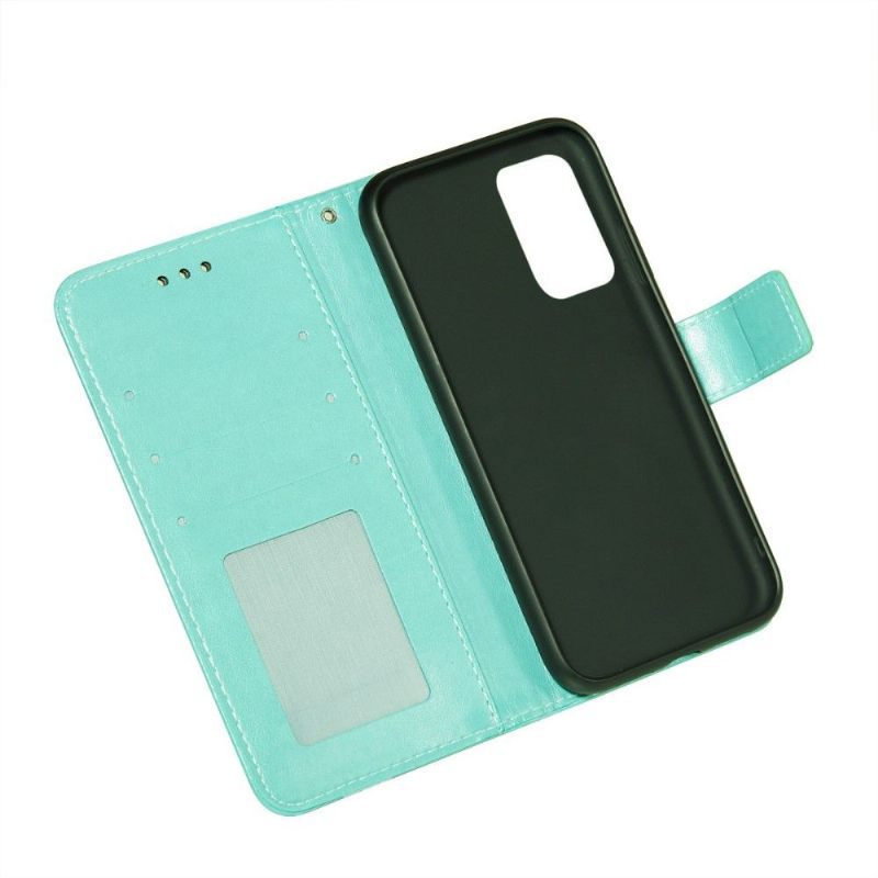 Flip Case voor Samsung Galaxy A52 5G / A52 4G / A52s 5G Kant Ontwerp Kunstleer
