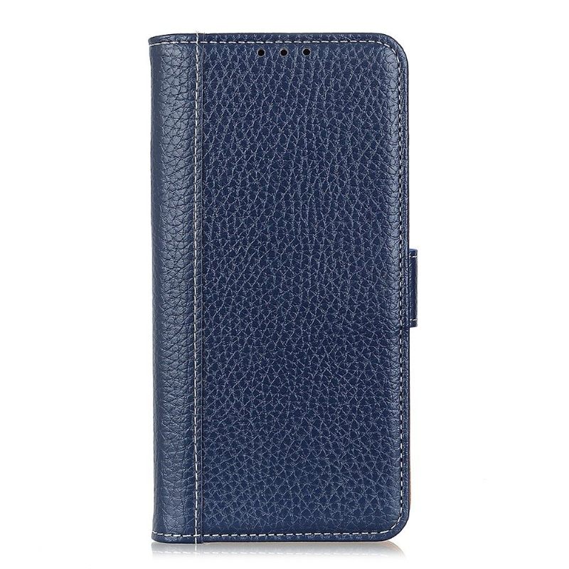 Flip Case voor Samsung Galaxy A52 5G / A52 4G / A52s 5G Lychee-leerstijl Met Huideffect