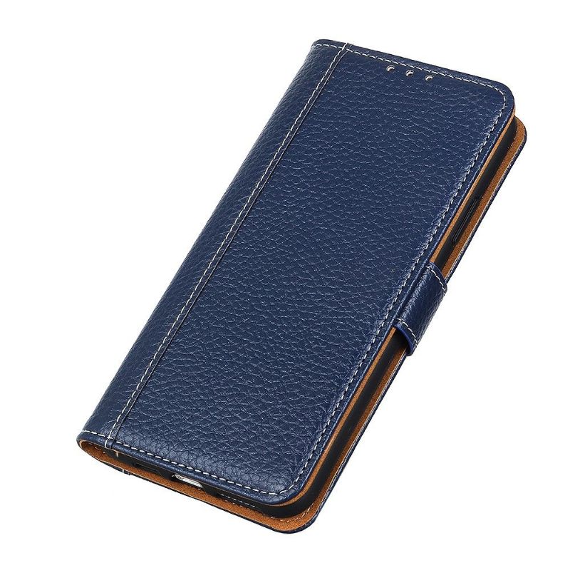 Flip Case voor Samsung Galaxy A52 5G / A52 4G / A52s 5G Lychee-leerstijl Met Huideffect