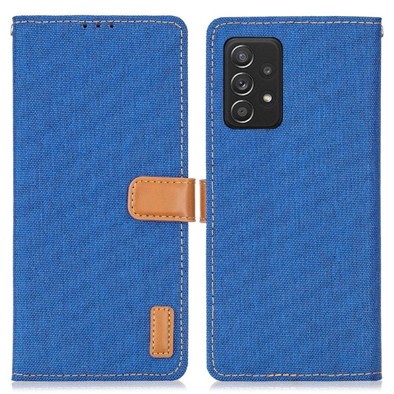 Folio-hoesje voor Samsung Galaxy A52 5G / A52 4G / A52s 5G Anti-fall Canvaseffect Oxford