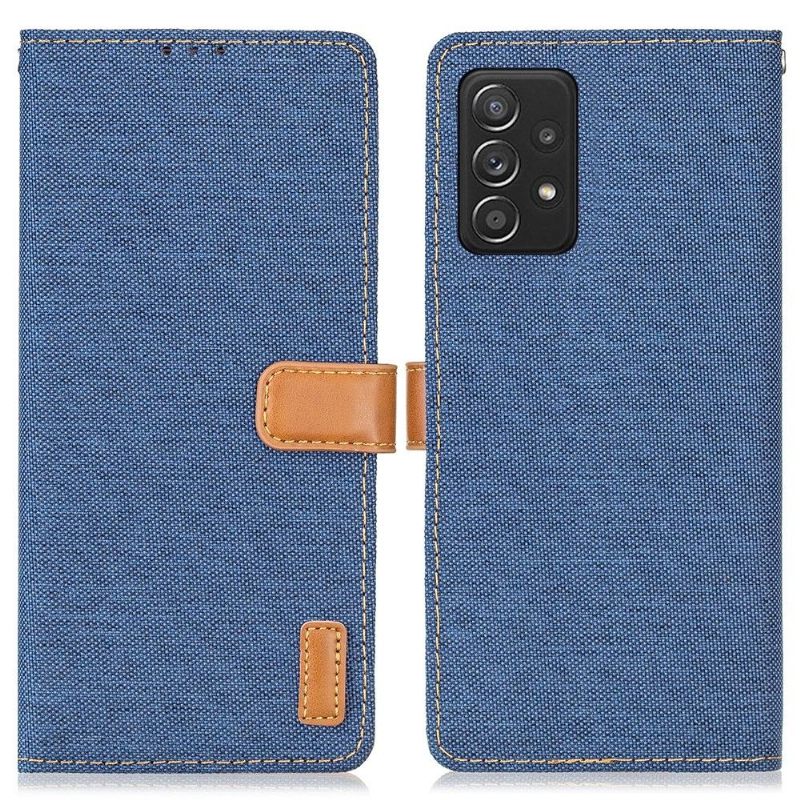 Folio-hoesje voor Samsung Galaxy A52 5G / A52 4G / A52s 5G Anti-fall Canvaseffect Oxford