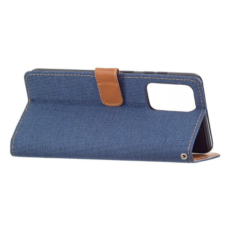 Folio-hoesje voor Samsung Galaxy A52 5G / A52 4G / A52s 5G Anti-fall Canvaseffect Oxford