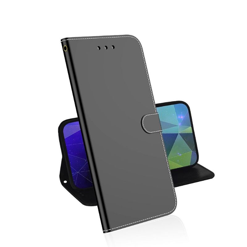 Folio-hoesje voor Samsung Galaxy A52 5G / A52 4G / A52s 5G Anti-fall Spiegeleffect Van Kunstleer