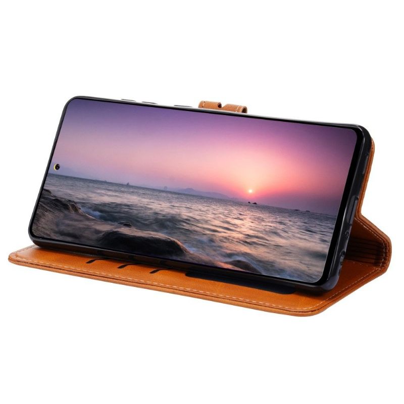 Folio-hoesje voor Samsung Galaxy A52 5G / A52 4G / A52s 5G Kitten Met Mat Leereffect