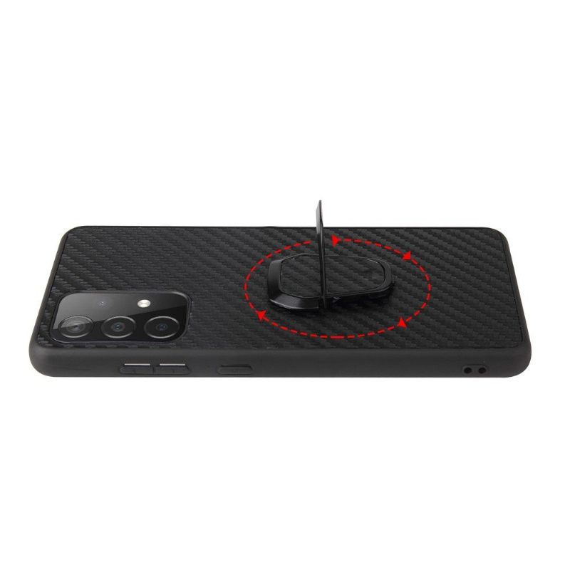 Hoesje voor Samsung Galaxy A52 5G / A52 4G / A52s 5G Anti-fall Koolstofvezelring
