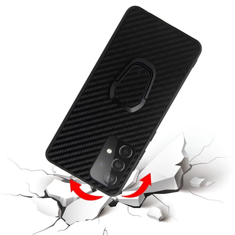 Hoesje voor Samsung Galaxy A52 5G / A52 4G / A52s 5G Anti-fall Koolstofvezelring