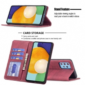 Leren Hoesje voor Samsung Galaxy A52 5G / A52 4G / A52s 5G Bescherming Folio-hoesje Binfen Color Flip Faux Leather
