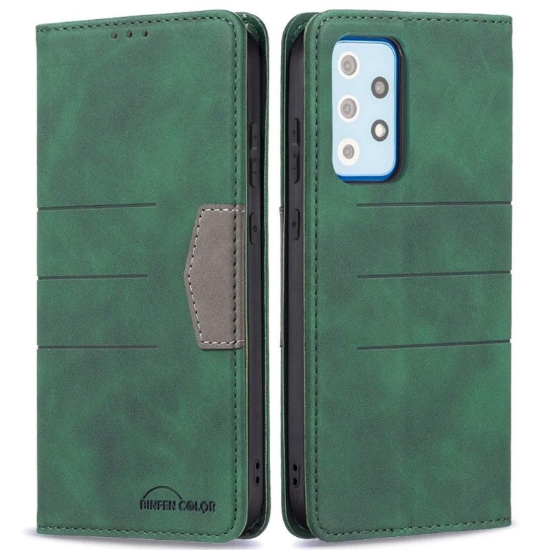 Leren Hoesje voor Samsung Galaxy A52 5G / A52 4G / A52s 5G Bescherming Folio-hoesje Binfen Color Flip Faux Leather