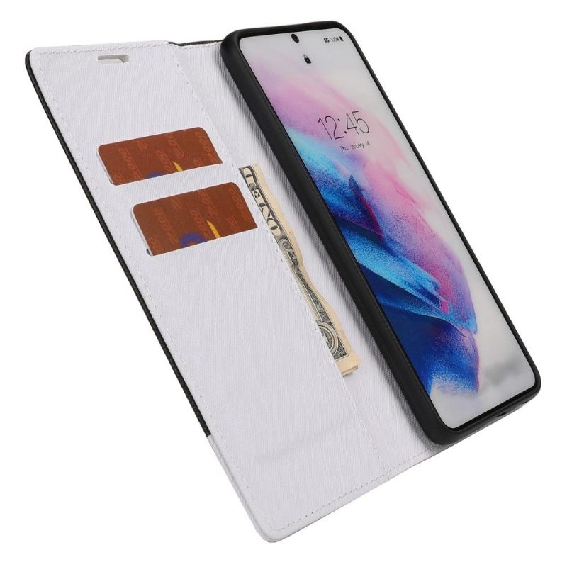 Leren Hoesje voor Samsung Galaxy A52 5G / A52 4G / A52s 5G Bescherming Tweekleurige Bretels