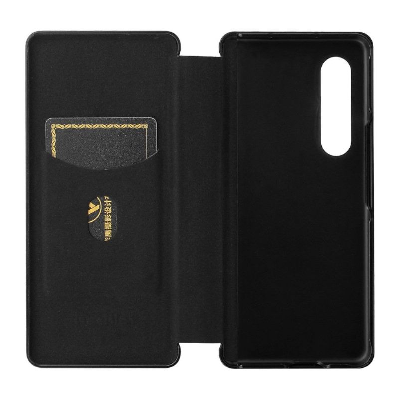 Folio-hoesje voor Poco M3 Pro 5G Kunstleer Van Koolstofvezel