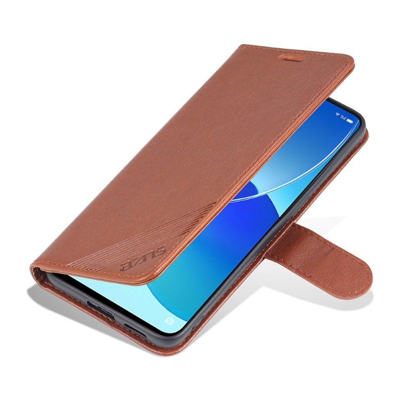 Leren Hoesje voor Poco M3 Pro 5G Bescherming Azns Kunstleer
