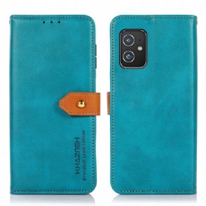 Leren Hoesje voor Poco M3 Pro 5G Khazneh Tweekleurig Kunstleer