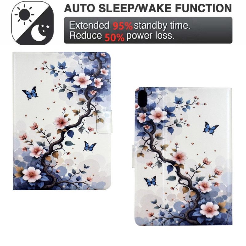 Bescherming Hoesje Samsung Galaxy Tab S11 Bloemen En Vlinders