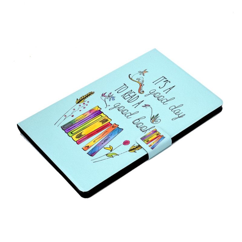 Flip Case Leren Samsung Galaxy Tab S11 Het Is Een Goede Dag