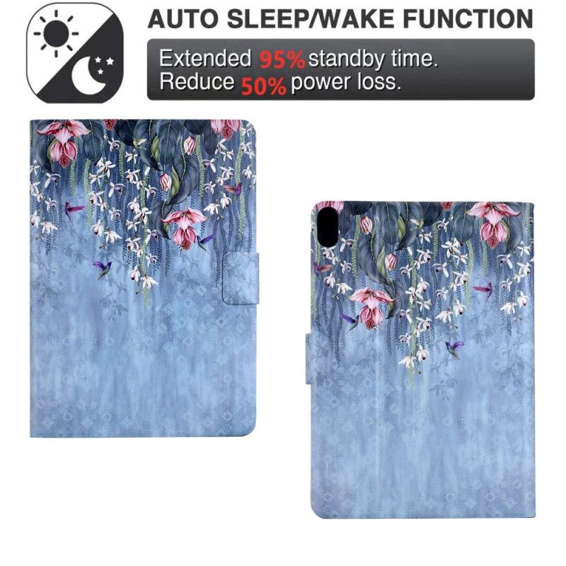 Folio-hoesje Samsung Galaxy Tab S11 Bloemenregen