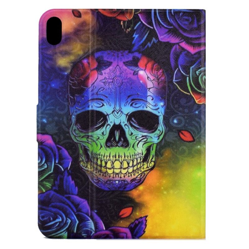 Folio-hoesje Samsung Galaxy Tab S11 Telefoonhoesje Kleurrijke Schedel