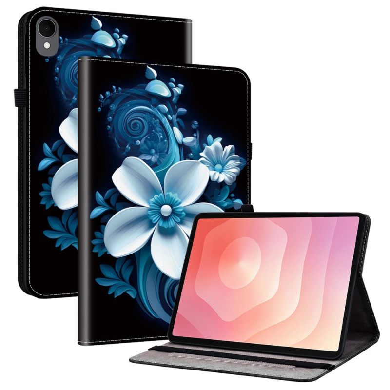 Hoesje Case Samsung Galaxy Tab S11 Telefoonhoesje Zwarte Orchideeën