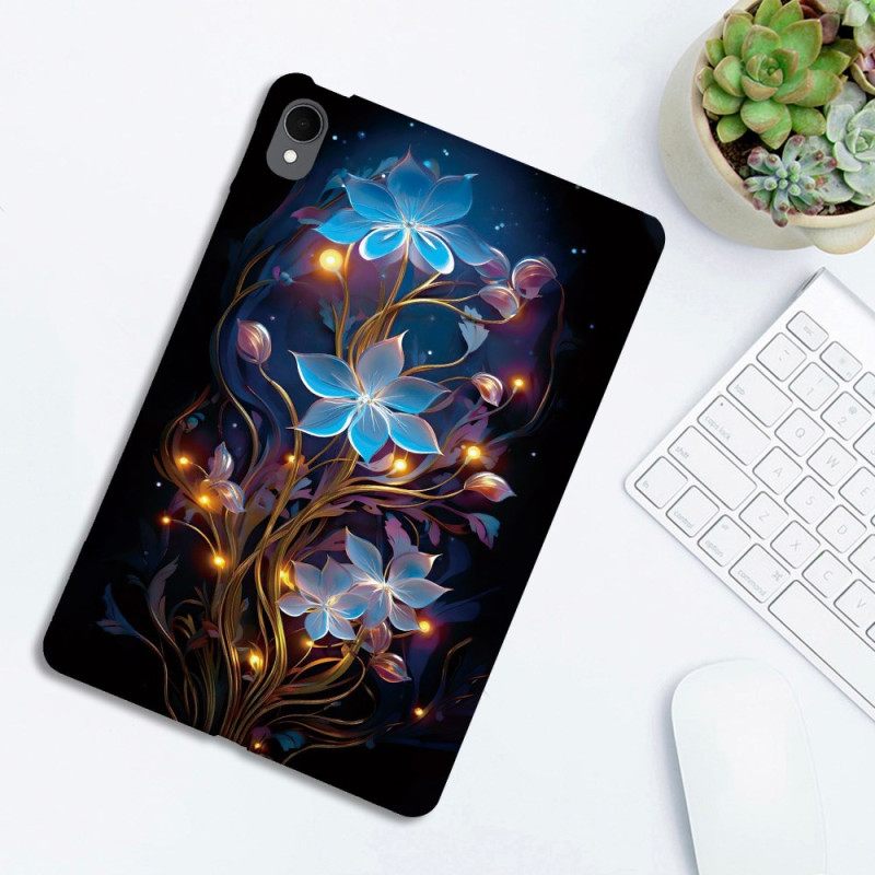 Hoesje Samsung Galaxy Tab S11 Blauwe Bloemen