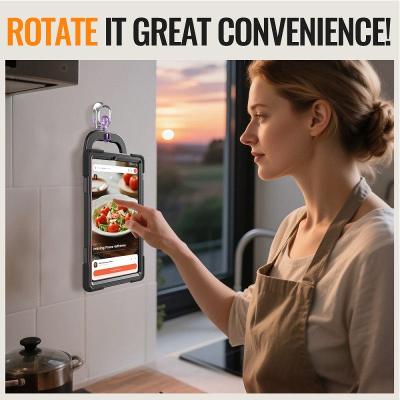 Hoesje Samsung Galaxy Tab S11 Drievoudige Bescherming Met Ringhouder Bescherming Hoesje