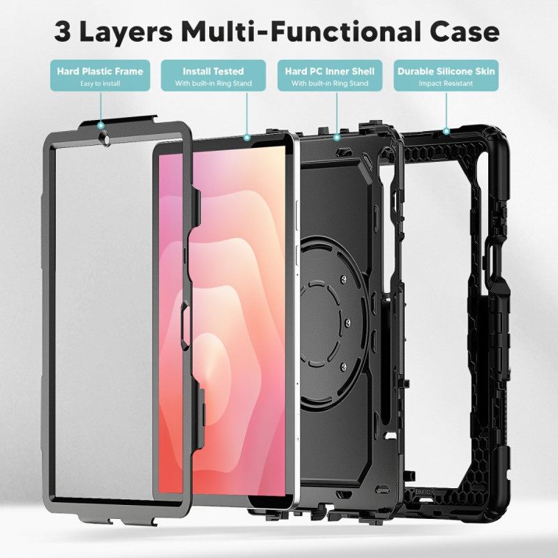 Hoesje Samsung Galaxy Tab S11 Robuust Met Schouderriem