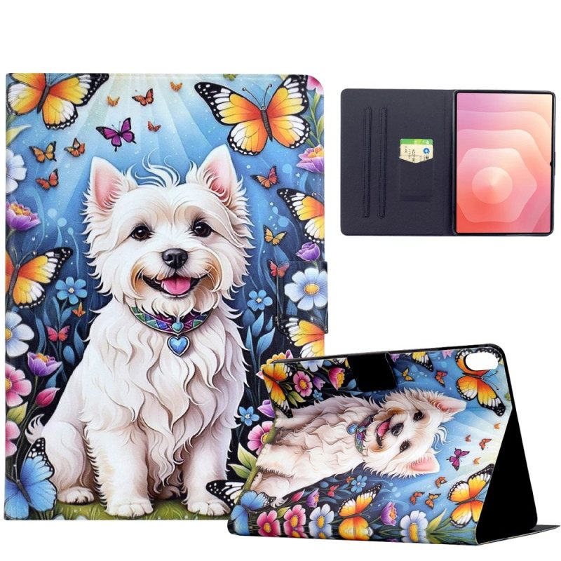 Leren Hoesje Samsung Galaxy Tab S11 Hond Bescherming Hoesje