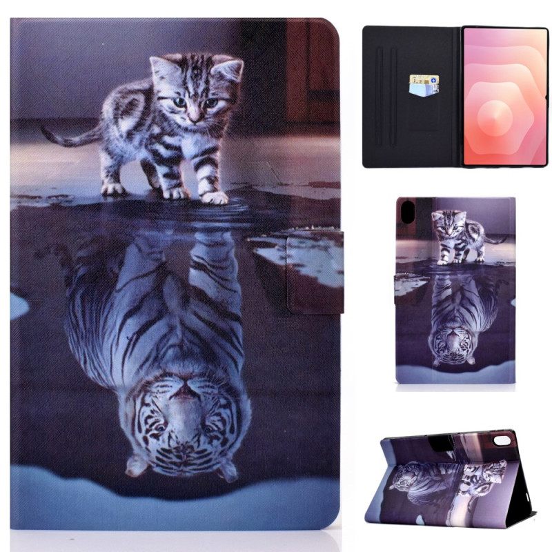 Leren Hoesje Voor Samsung Galaxy Tab S11 Droom Van Een Kitten