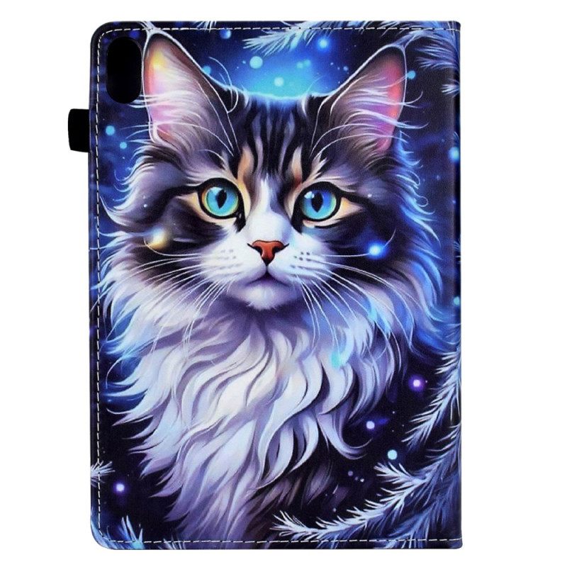 Leren Hoesje Voor Samsung Galaxy Tab S11 Winterkat