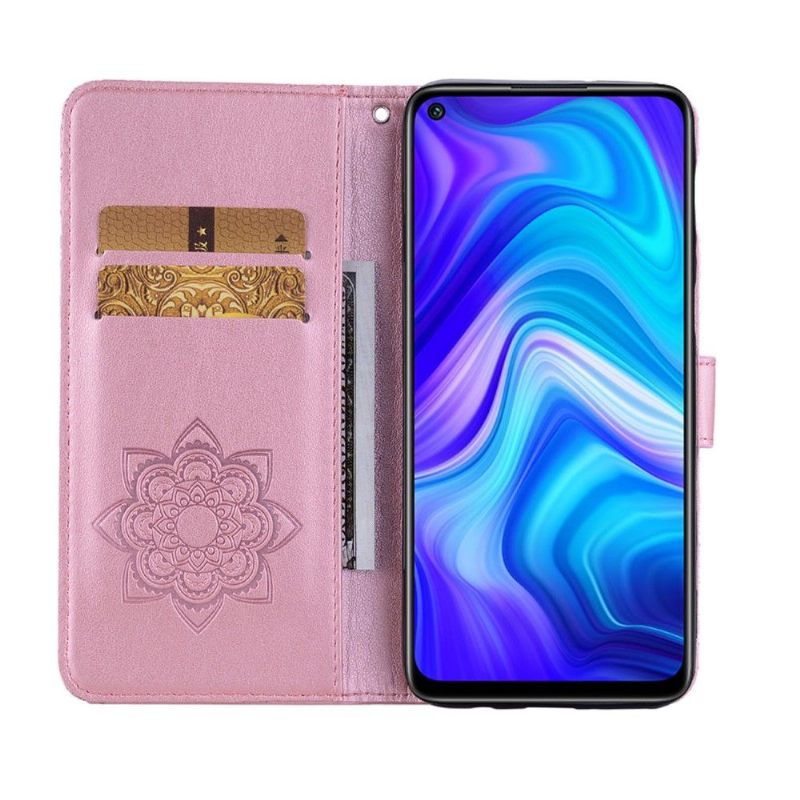 Folio-hoesje voor Xiaomi Redmi Note 9 Uil Met Reliëf