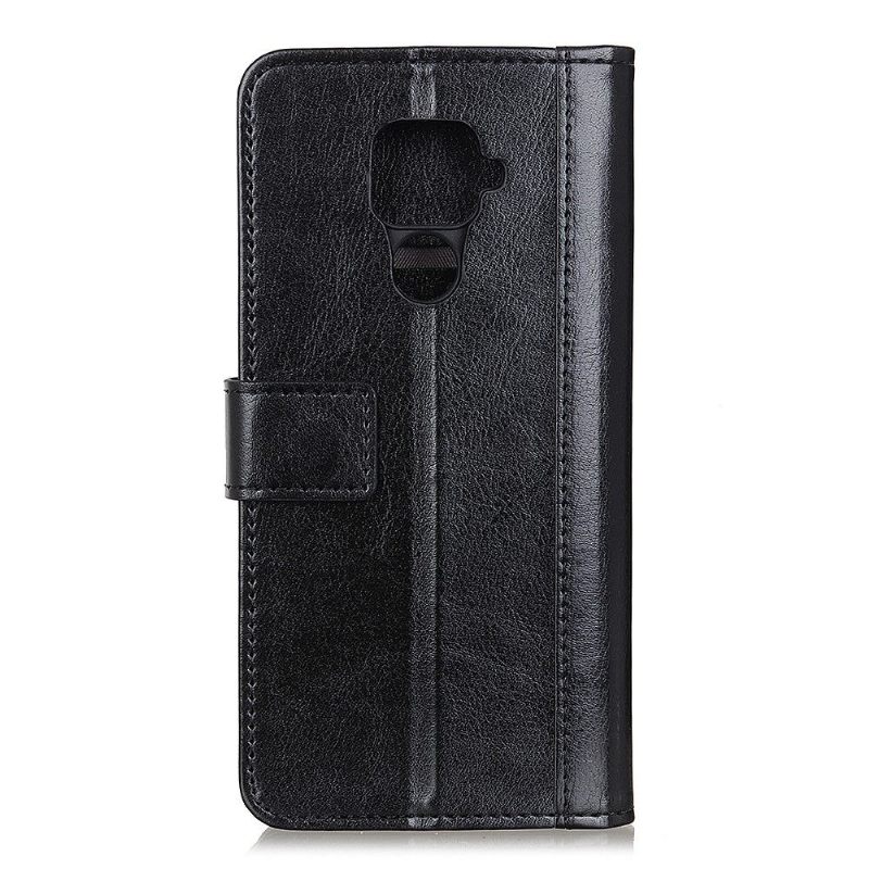 Leren Hoesje voor Xiaomi Redmi Note 9 Bescherming Premium Kunstleer Met Klinknagels